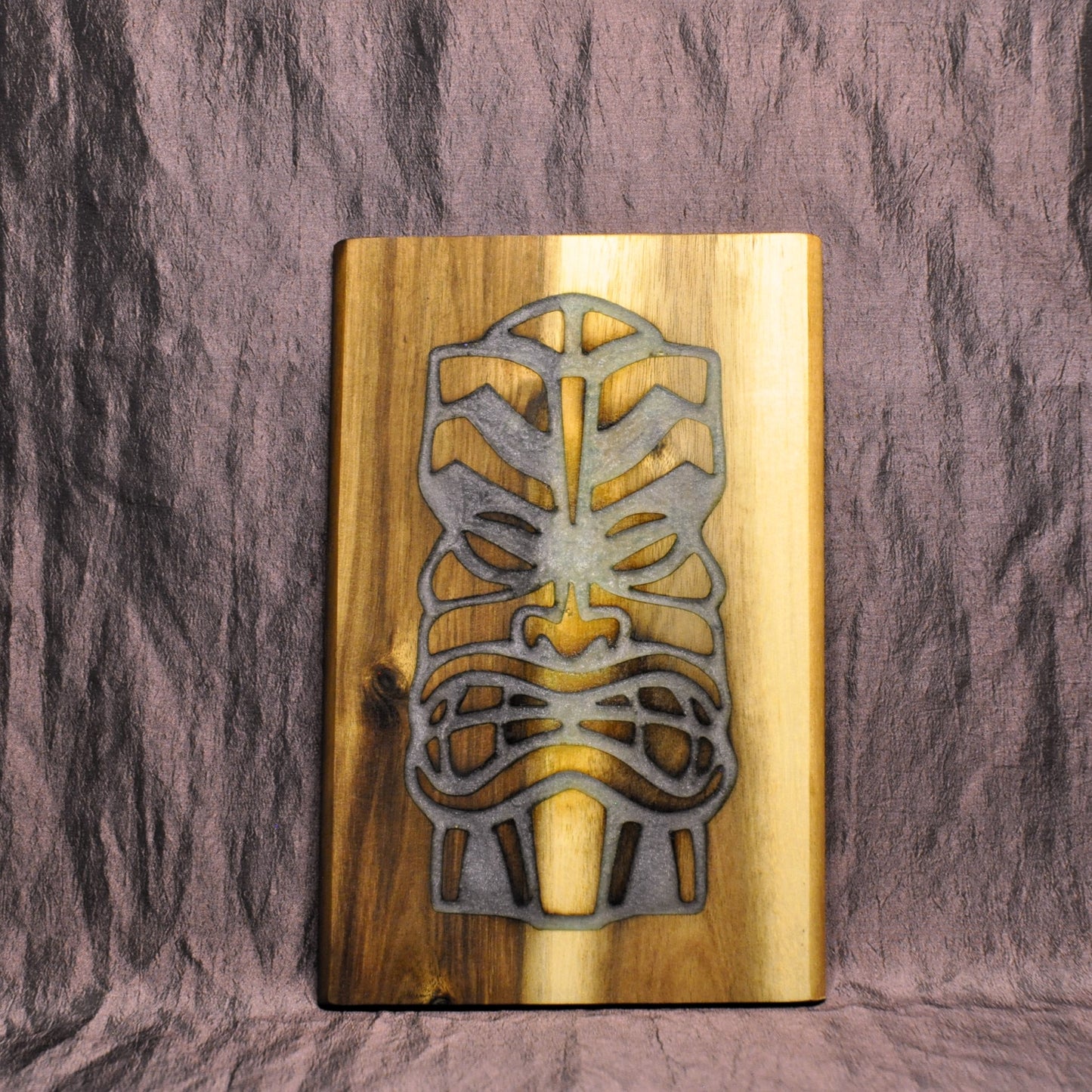 planche bois incrustation résine (15x23cm) (autres couleurs sur demande)