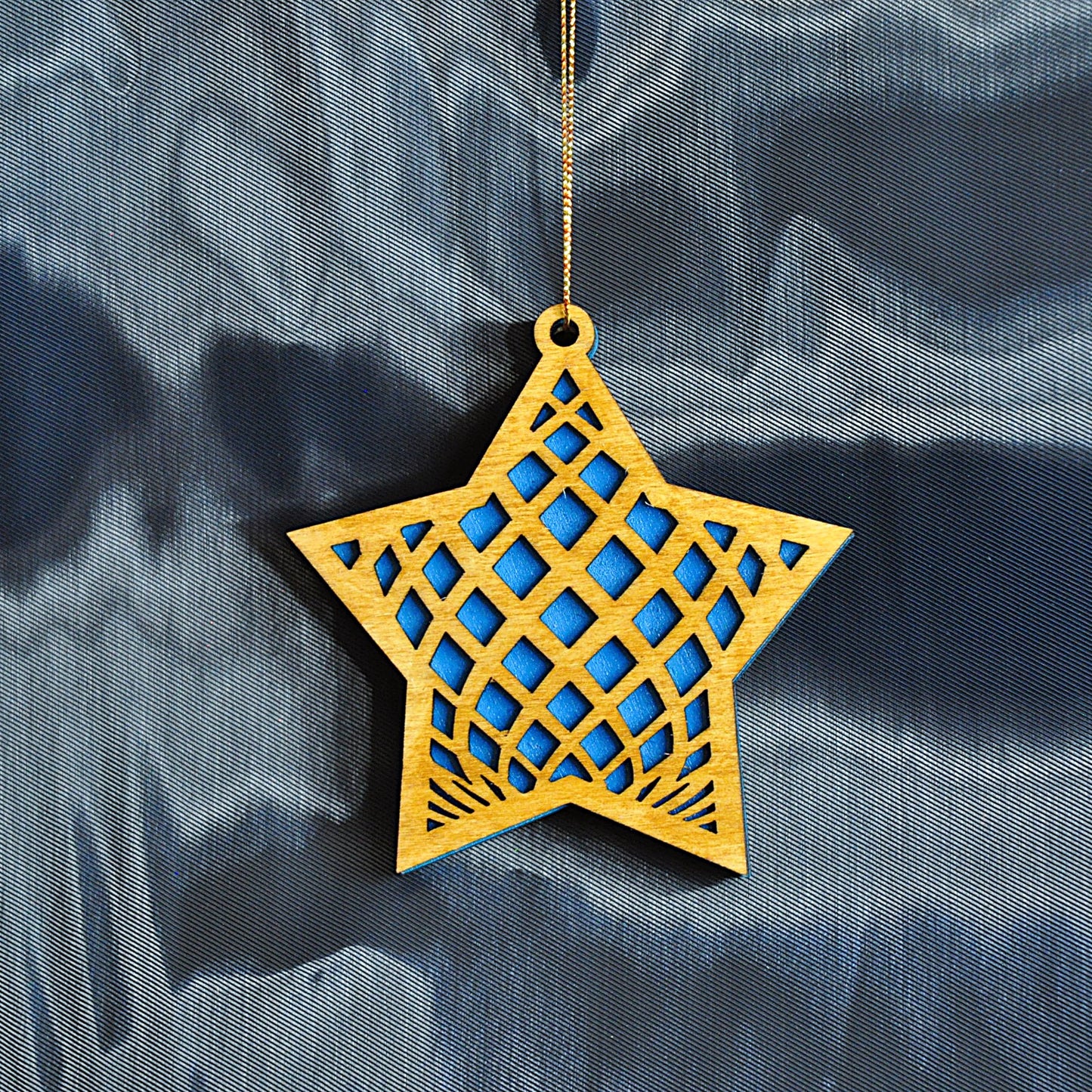 étoiles de noël motif recto-verso (sur commande)