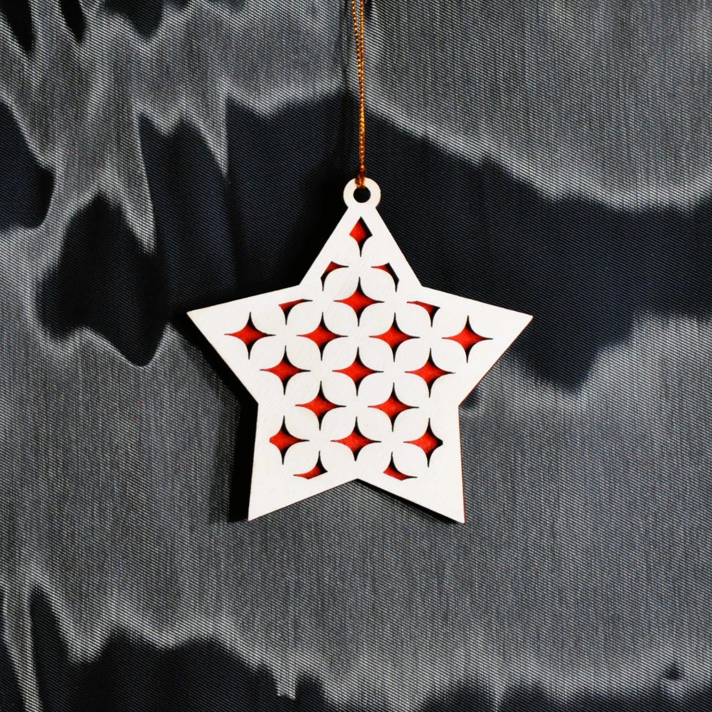 étoiles de noël blanches et couleurs (autres couleurs sur demande)
