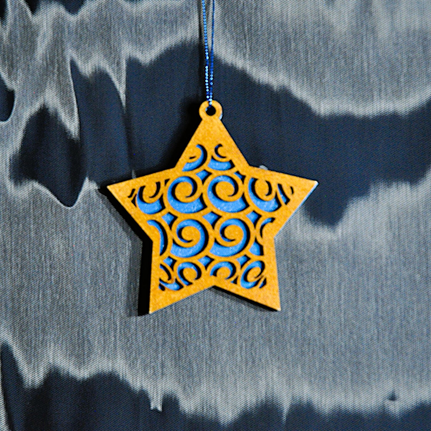étoiles de noël bois et couleurs (autres couleurs sur demande)