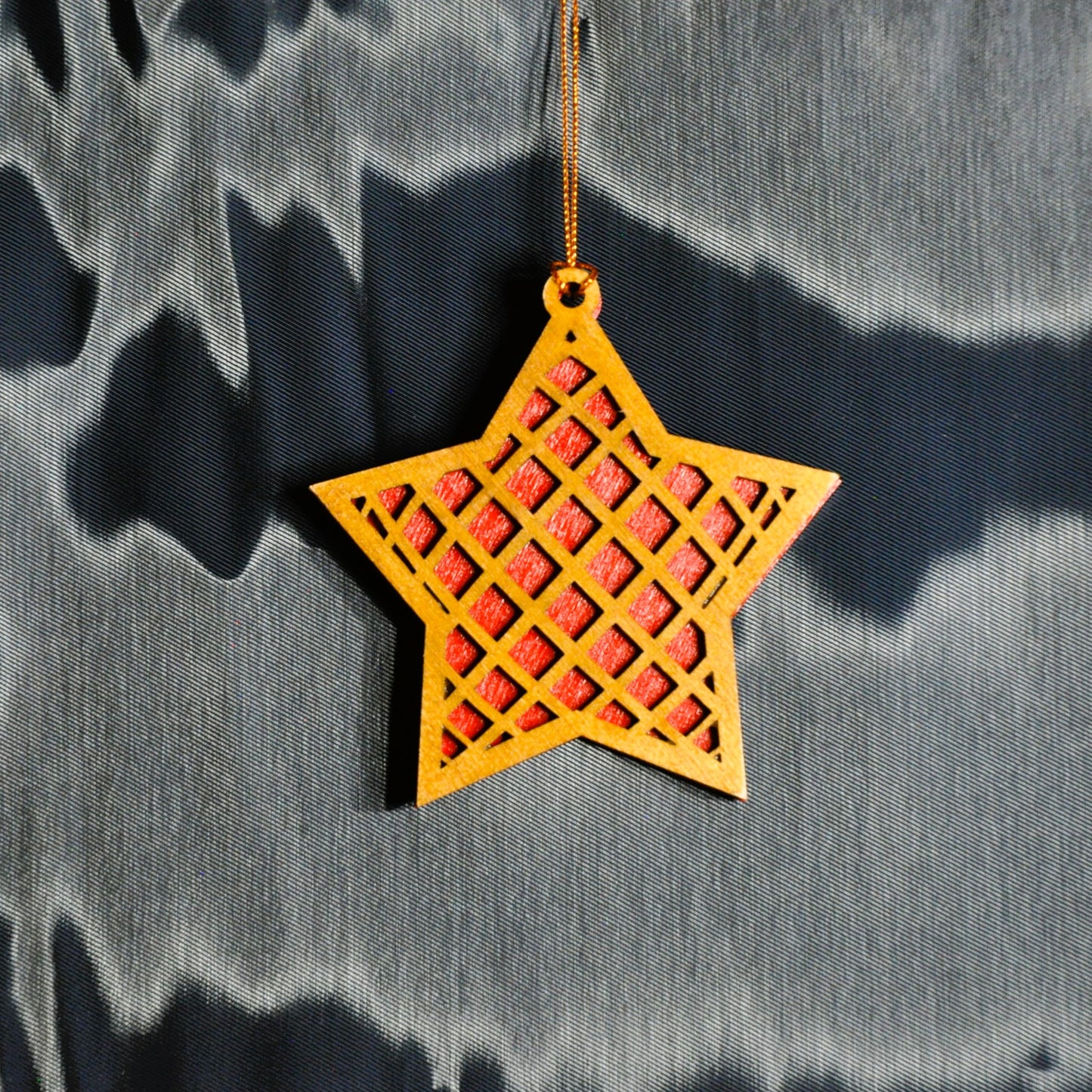 étoiles de noël bois et couleurs (autres couleurs sur demande)