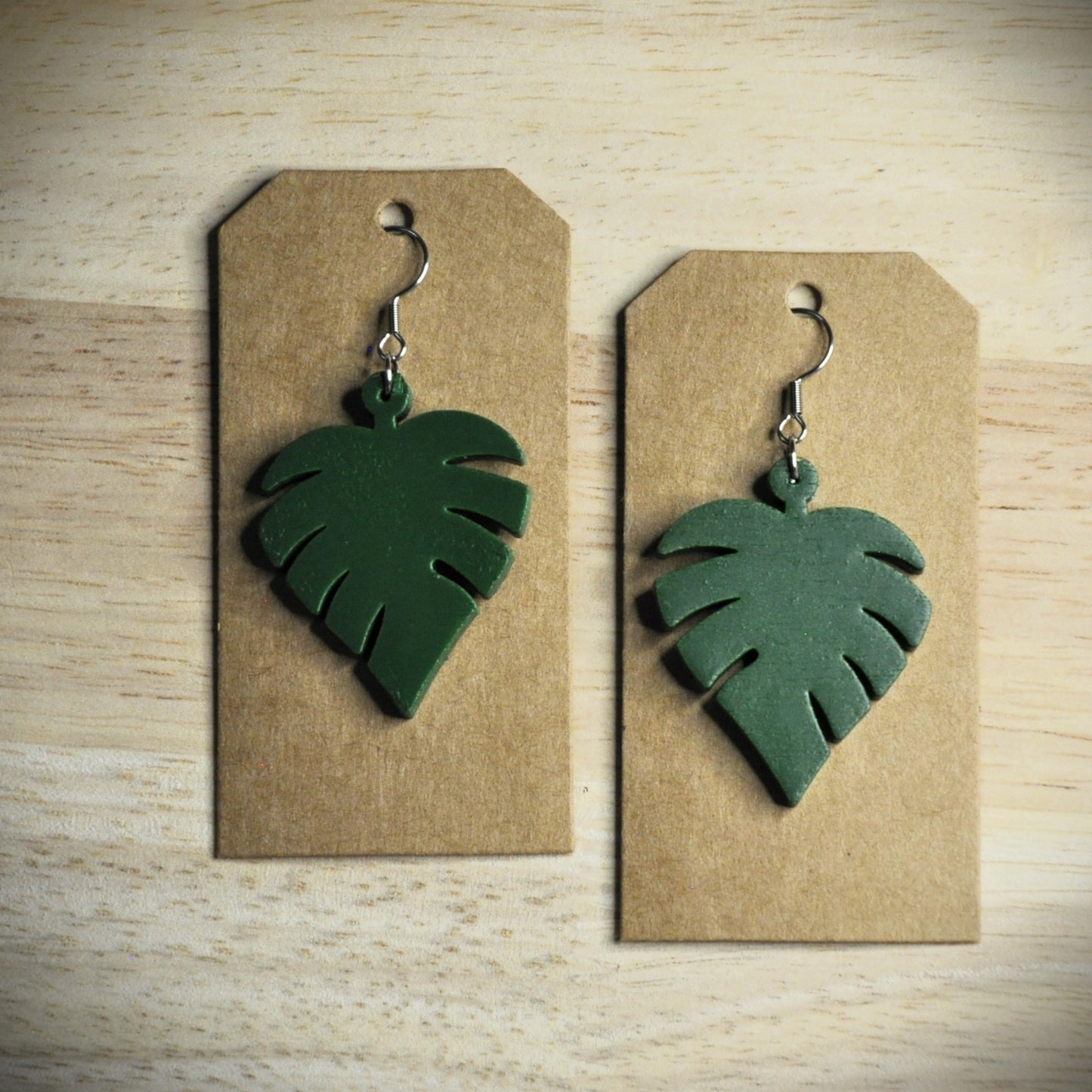 boucles d'oreilles bois et couleurs (autres couleurs sur demande)