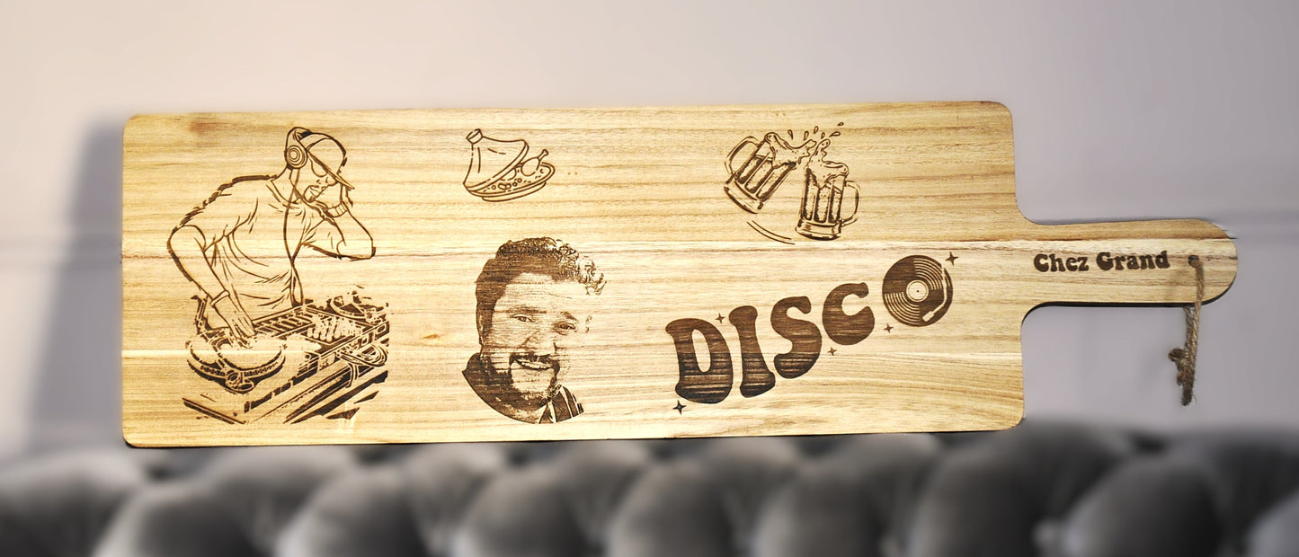 planche bois XL (100 x 30cm) personnalisable (sur commande)