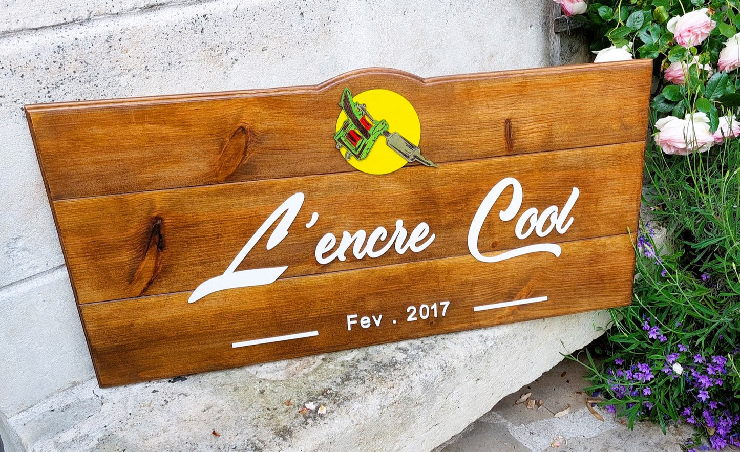 enseigne bois personnalisable sur commande