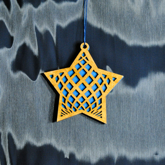 étoiles de noël bois et couleurs (autres couleurs sur demande)