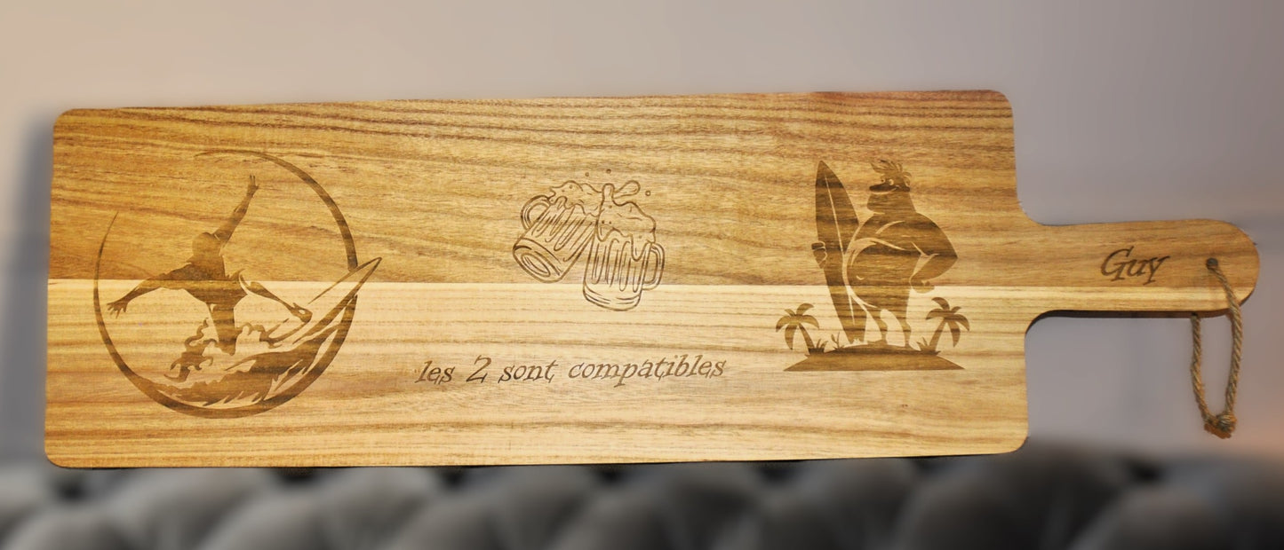 planche bois XL (100 x 30cm)  personnalisable (sur commande)