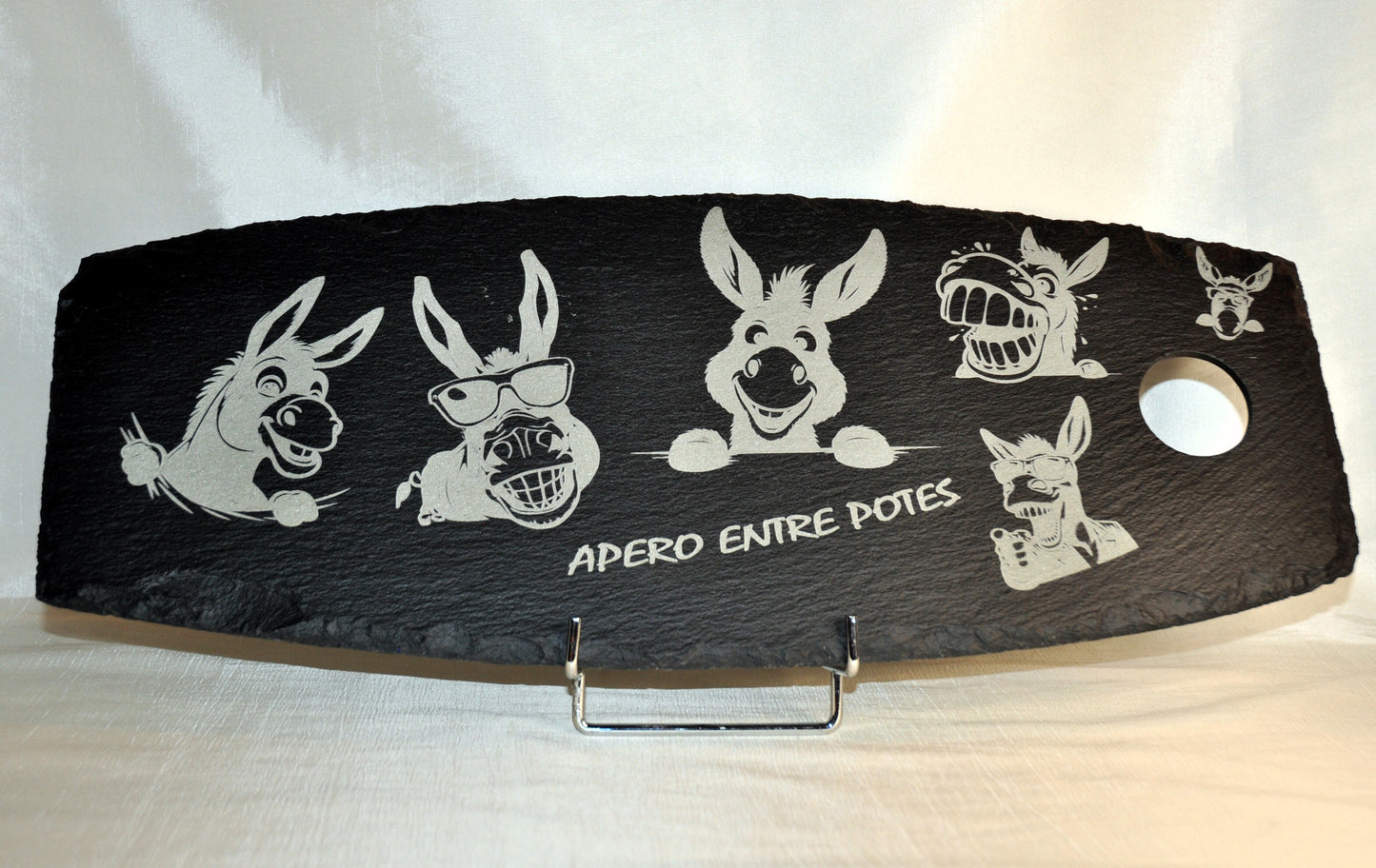 planches et sous-verres ardoise (4 ou 6) personnalisables (sur commande)
